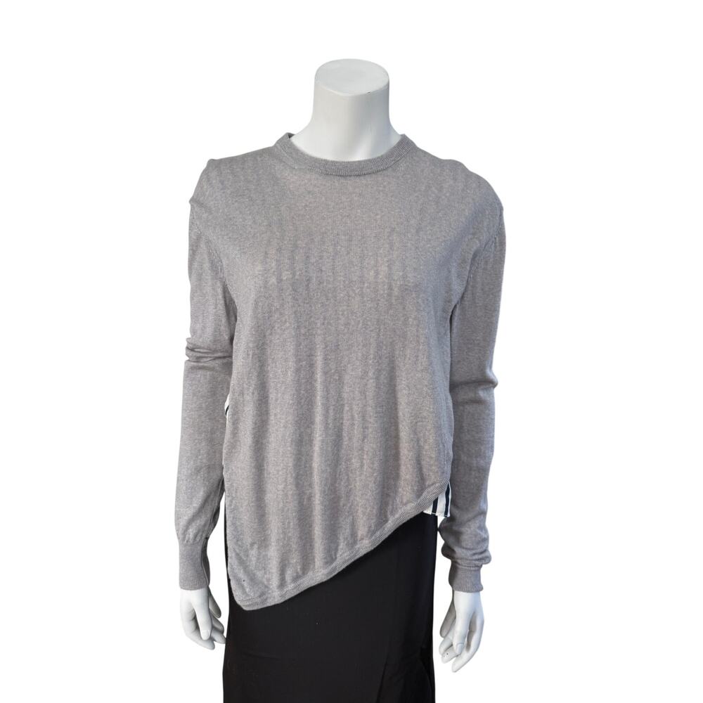 Tibi Sweater Women's Small Merino Wool Silk Stripe Combination